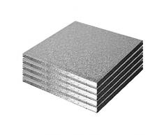 Unbekannt Culpitt Kuchenplatte quadrat Kuchen 5 Stück Drum Boards 10 in 254 mm x 13 mm (5 Stück)