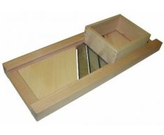 HOFMEISTER® Krauthobel aus Holz, zur Herstellung von Sauerkraut und Rotkraut, scharfe Edelstahl-Klingen schneiden alle Krautköpfe und Gemüsesorten, sicher und einfach durch beweglichen Schlitten, solider Gemüsehobel aus Buchenholz