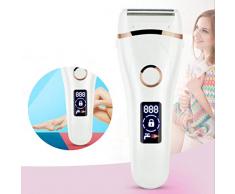 POWM USB Damen Rasiergerät Epilierer elektrisches wiederaufladbares Rasiergerät Männer und Frauen mit Achselhaar Beinhaar Private Teile Rasieren