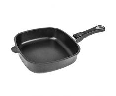 AMT Eckpfanne 26 x 26 cm Viereckpfanne Abnehmbarer Stiel Aluguss beschichtet