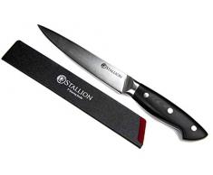 Stallion Professional Messer Schinkenmesser 17,5 cm- Klinge aus deutschem 1.4116 Messerstahl und Griff aus G10 GFK