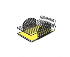 Fellowes perf-ect doppelt Briefablage, Frontlader, Draht, Schwarz (22302)