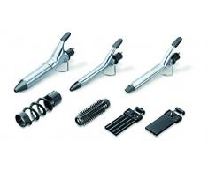 Beurer HT 60 Warmluftstyler (Haarstyling mit 7 verschiedenen Aufsätzen - Glätteisen, Kreppeisen, Bürstenaufsatz, Spiralaufsatz, großer / kleiner / flacher Lockenstab)