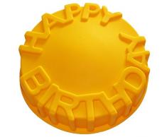 Vancgoods 7-Zoll-Wort Alles Gute zum Geburtstag Kuchen-Backen-Form-Kuchenform flexible Silikon-Kuchen-Herstellungform DIY Kuchen-Nachtisch backen ware molds