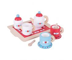 Bigjigs Toys Kaffeeservice Set mit Tablett