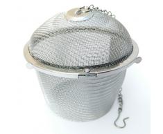 Handel24NET Gewürzsieb aus hochwertigem Edelstahl mit einen Ø von ca. 8,5 cm - Teefilter für losen Tee der in Einer Kanne aufbereitet Werden soll - Universell einsetzbar im Haushalt