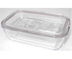 Arcoroc Helper Butterdose Kuh, 10,5x17cm, transparent, 1 Stück, Glas, 0 mm