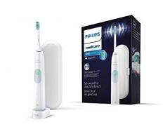 Philips Sonicare DailyClean 3100 Elektrische Zahnbürste HX6221/22, mit Schalltechnologie, Timer, Ladestation und Reiseetui, weiß
