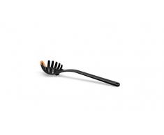 Fiskars Pastalöffel, Länge: 29 cm, Kunststoff/Silikon, Functional Form, Schwarz/Orange, 1027301