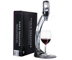 GOODS+GADGETS Weinbelüfter Magic Decanter Deluxe mit Ständer Wein-Dekanter Dekantierer Wein-Ausgießer