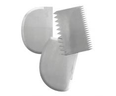 Haus Teig Schaber, Weiß, 11–12,5 cm, 3-teilig