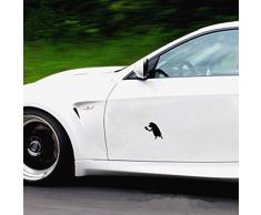 De Auto Aufkleber Autoaufkleber Schwein mit Metzgermesser für Auto Auto Stoßstange Fenster Aufkleber Aufkleber Decals