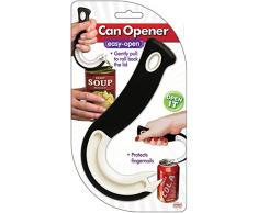 Jokari 06040 leicht zu öffnender Dosenöffner, Einheitsgröße, Schwarz / Weiß