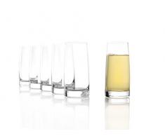 Stölzle Lausitz Highball Becher der Serie Experience/Exquisit, Wassergläser, 361ml, 6er Set, spülmaschinenfest, Schlichte, formschöne Longdrink-Gläser aus hochwertigem Kristallglas