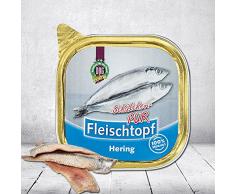 Schecker Dogreform Fleischtopf Schälchen PUR Hering 6 x 200g Nassfutter aus 100% Hering