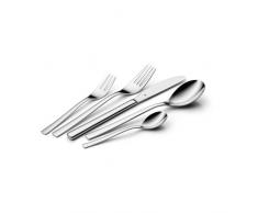 WMF Palermo Besteckset 6 Personen, 30 teilig, Monobloc-Messer, Cromargan Edelstahl poliert, glänzend, spülmaschinengeeignet