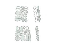 Nankod Bär-Set zum Basteln, Metallstanzen, Schablone, Scrapbooking, Album, Papier, Karten, Basteln