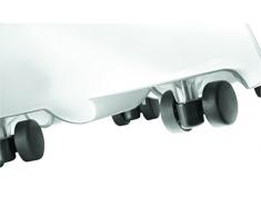 HAN 1854, Satz mit 4 Rollen aus Metall für Papierkorb LOGO-DRIVE, schwarz