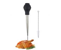 Edelstahl Türkei Bratenspritze Lebensmittelqualität High Temperature Resistant Silikon Öl Injektor Marinaden Ball Spritze Nadel und Pinsel Leicht zu Reinigen Baster