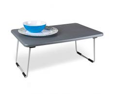 Tablett Tisch Beistelltisch Betttablett Serviertablett Campingtisch Klapptisch Koffertisch Falttisch Couchtisch Laptop Tisch Grau Faltbar Frühstückstablett Sofatisch Serviertisch Betttisch Teetisch