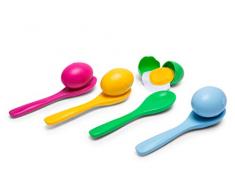 BuitenSpeel B.V. GA332 Eier Löffel Laufen, Multicolor