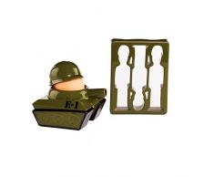 Paladone Produkte Egg-splode Tank Eierbecher und Toast Cutter, Mehrfarbig