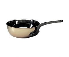 Kupfer flared Sauteuse hochwertige flared Kupfer Sauteuse mit Edelstahl Innenfutter bietet hervorragende Hitzeverteilung für gleichmäßiges Kochen durch den Boden und Seiten angeordnet. Gusseisen // Von Winware