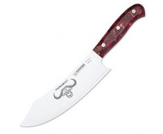 Giesser Messer PremiumCut Chef`s No1 Red Diamond Chefmesser 20 cm lang, Profi Klinge Kochmesser extra scharf, mit Etui, Küchenmesser edel groß