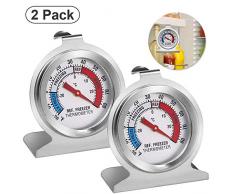 Sunshine smile Gefrierschrankthermometer,kühlschrankthermometer Set,Thermometer rund,eisfach Thermometer,kühlthermometer,Thermometer für kühlschrank gefrierschrank
