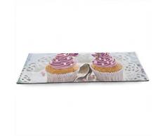 TJKK Sticky Yogamatte – 180 cm x 61 cm x 4,5 mm, Cupcakes, Sahne-Löffel, Desserts, Kuchen