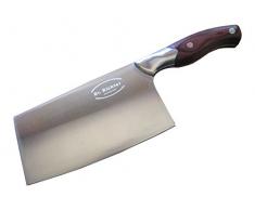 Chinesisches Kochmesser/Hackmesser - Qualitätsprodukt von Dr. Richter (Klingenlänge: 17,5 cm, Edelstahl)
