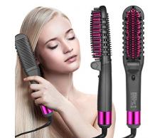 Haarglätter Bürste Faltbar Artglätter für Frauen Männer Glattes Haar kämmen Haar Glätter Kamm