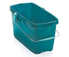 Leifheit Eimer Combi XL mit 20 L Fassungsvermögen für große Bodenflächen, standfester Putzeimer in eckiger Form, vielfältig kombinierbarer Wascheimer mit Metallhenkel