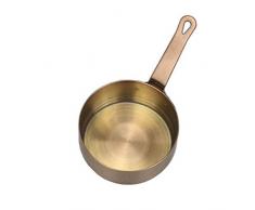 HUAGEGE Suppentopf Aus Edelstahl Soßenpfanne Tragbare Butter Rostfrei Kochwerkzeug Mini Suppentopf Fondue Milch Heizung Heimgebrauch Rund Mit Griff Edelstahl