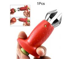 YXIN Erdbeerzerkleinerer Obstschneider, leicht zu entfernen Erdbeertomaten und Stiel-Werkzeug 1 Stück