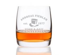 Herz & Heim® Whiskeyglas (Bohemia) mit kostenloser Gravur - Last Gentleman - tolle Geschenkidee für Ihren Lieblingsmenschen
