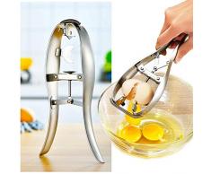 RUNYA Edelstahl Eierköpfer Eieröffner Eierknacker Küchenhelfer Eierschalenschneider Kochzubehör Eierschneider