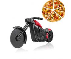 shuny-Motorrad-Pizzaschneider,Edelstahl-Pizzaschneider,Kunststoff-Motorrad-Radschneider