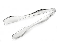 Silverkitchen Salatzange Plastik Einweg transparent stabil Einwegbesteck 27 cm 5 Stück