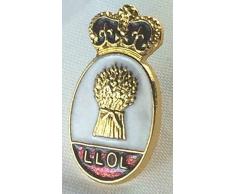 Orangen Lodge LLOL Krone und Anstecker Emaille Garbe Weizenbierglas Maxima