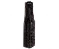 100x Packwellhüllen, Flaschenhüllen, Wellpappe, Schwarz, 33 x 15 cm