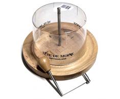 Käsehobel mit Kunststoffhaube für Tete de Moine Käse und Choco Roulette