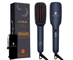 Ionischer Haarglätter Bürste, CNXUS MCH Keramische Heizung Glättbürste, LED-Display + einstellbare Temperatur Haarglättung Bürste, Anti Verbrühen+Auto abgeschaltet Tragbare Glättungbürste