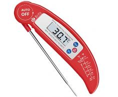 AMIR Fleischthermometer, Kerntemperatur Thermometer, Instant Read Grillthermometer, Bratenthermometer, Steak Thermometer, Thermometer Küche Ideal für Braten, Kochen, BBQ, Baby-Ernährung