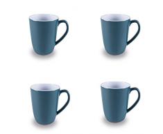 Siehe Beschreibung Melamin Tassenset in frischen Farben 4 Stück aus spülmaschinengeeignet blau • Campinggeschirr Geschirr Personen Picknick Camping Geschirrset
