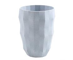 Kentop Zahnbürste, für Badezimmer, Tasse, Waschbecher, Milchkaffeetasse, Tasse, Diamantform, unregelmäßig, für Erwachsene, Kinder, 12 x 8 cm, blau, 12 * 8cm