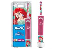 Oral-B Kids Prinzessin Elektrische Zahnbürste mit Disney-Stickern, für Kinder ab 3 Jahren, rosa