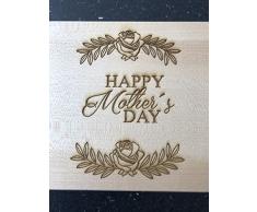 Frühstücksbrett mit Gravur - Happy Mothers day - Holz - hochwertige Qualität - Schneidebrett - Muttertag - Muttertags Geschenk
