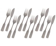 GRÄWE® Fischbesteck 12-teilig für 6 Personen, Serie Spaten Edelstahl 18/10