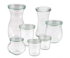 10x WECK-Sturzglas 370ml (1/4 Liter) mit Deckel